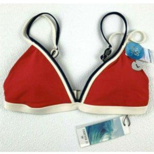 Forever 21 UPF 50+ Red Triangle Bikini Top